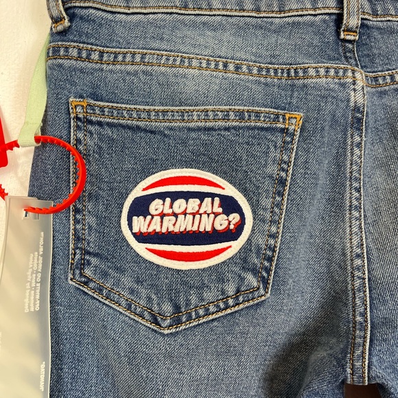 NWT Deadstock Off-White 2013 Global Warming Flare Jeans Sz 25 - Picture 15 of 16